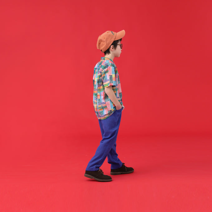 〈残り9-10Yのみ〉WEEKEND HOUSE KIDS<br>ウィークエンドハウスキッズ<br>Embroidered Pio Pio carrot pants<br>24129