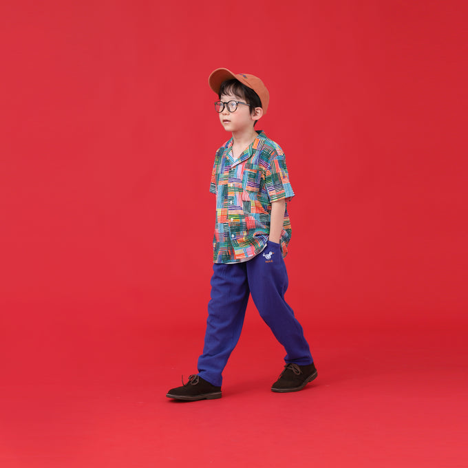 〈残り9-10Yのみ〉WEEKEND HOUSE KIDS<br>ウィークエンドハウスキッズ<br>Embroidered Pio Pio carrot pants<br>24129