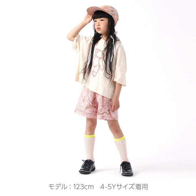 〈残り3Y(100cm)のみ〉eLfinFolk エルフィンフォルク<br>Noctua striped Shorts<br>elf-241F08