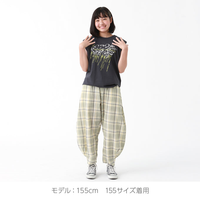 NUNUFORME×PARK別注<br>チェック柄ヘムタックカーブパンツ