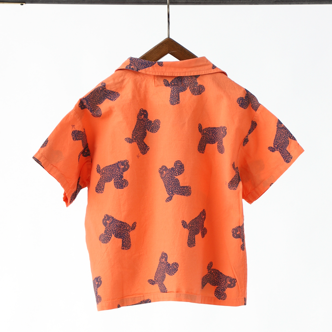 BOBOCHOSES<br>ボボショセス<br>Big Cat all over woven shirt<br>124AC036