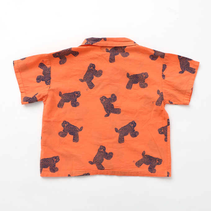 BOBOCHOSES<br>ボボショセス<br>Big Cat all over woven shirt<br>124AC036