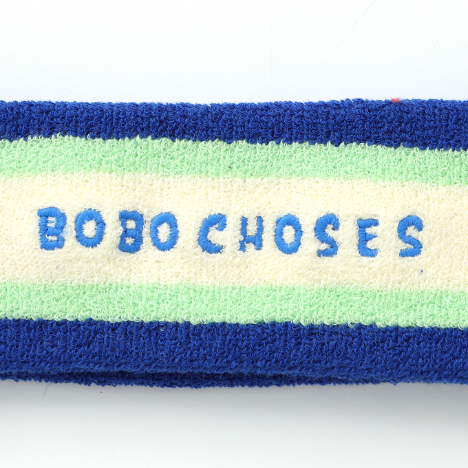BOBOCHOSES<br>ボボショセス<br>Bobo Choses blue towel headband<br>124AI035