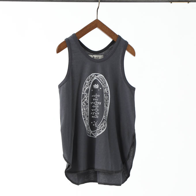 〈残り3Y(100cm)のみ〉eLfinFolk エルフィンフォルク<br>12 star signs Tank top<br>elf-241J03