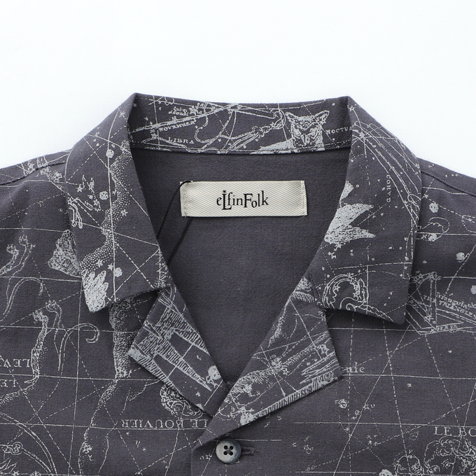 eLfinFolk エルフィンフォルク<br>Noctua Open collared Shirt<br>elf-241F12