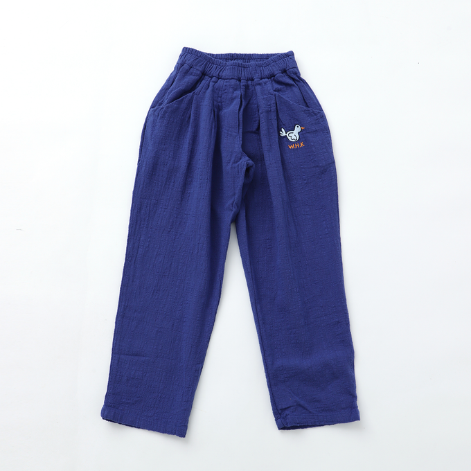〈残り9-10Yのみ〉WEEKEND HOUSE KIDS<br>ウィークエンドハウスキッズ<br>Embroidered Pio Pio carrot pants<br>24129