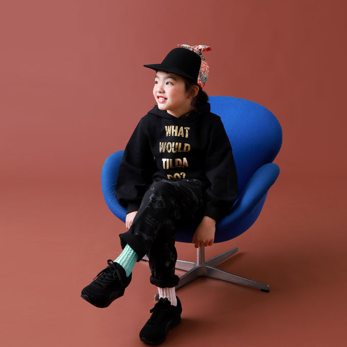 eLfinFolk エルフィンフォルク<br>AuRora tarina printed Suspenders pants<br>elf-232F04