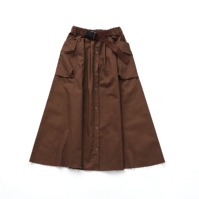 NUNUFORME ヌヌフォルム<br>ベルトアーミースカート<br>26-nf20-722-007