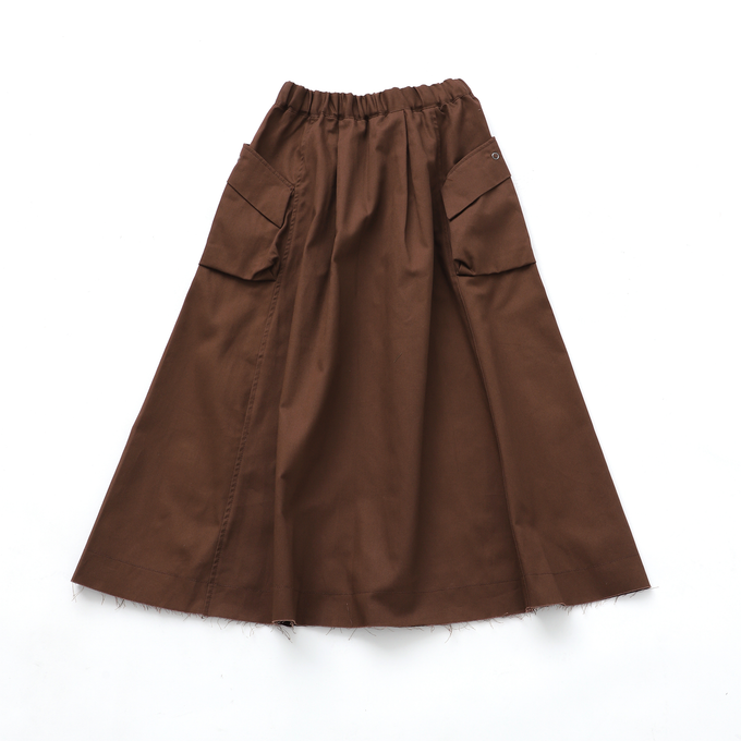 NUNUFORME ヌヌフォルム<br>ベルトアーミースカート<br>26-nf20-722-007