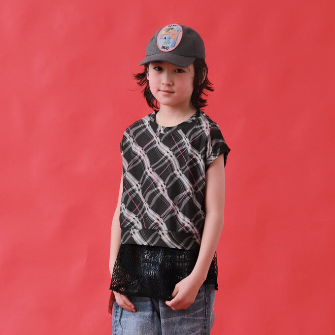 TOBOGGAN<br> トボガン<br>sheer half vest