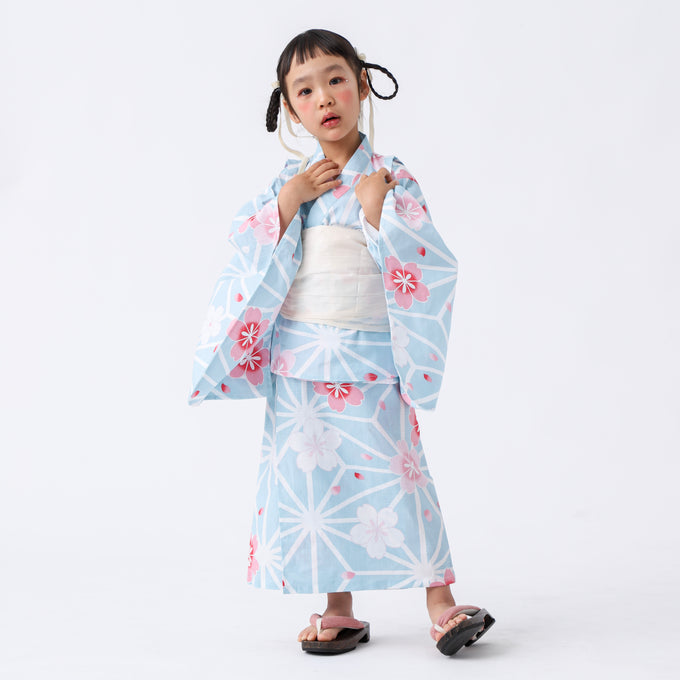PARK MADE IN KYOTO Select<br>KIDS YUKATA<br>キッズ浴衣 兵児帯2点セット<br>セパレートワンピースタイプ