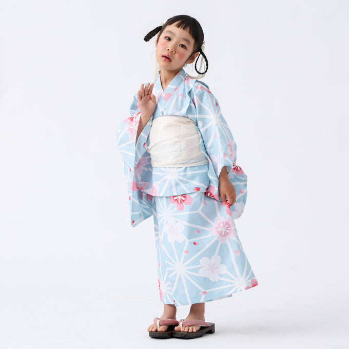 PARK MADE IN KYOTO Select<br>KIDS YUKATA<br>キッズ浴衣 兵児帯2点セット<br>セパレートワンピースタイプ