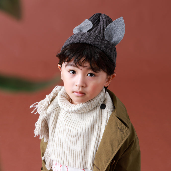 eLfinFolk エルフィンフォルク<br>Rib knit Knights cape<br>elf-232K34