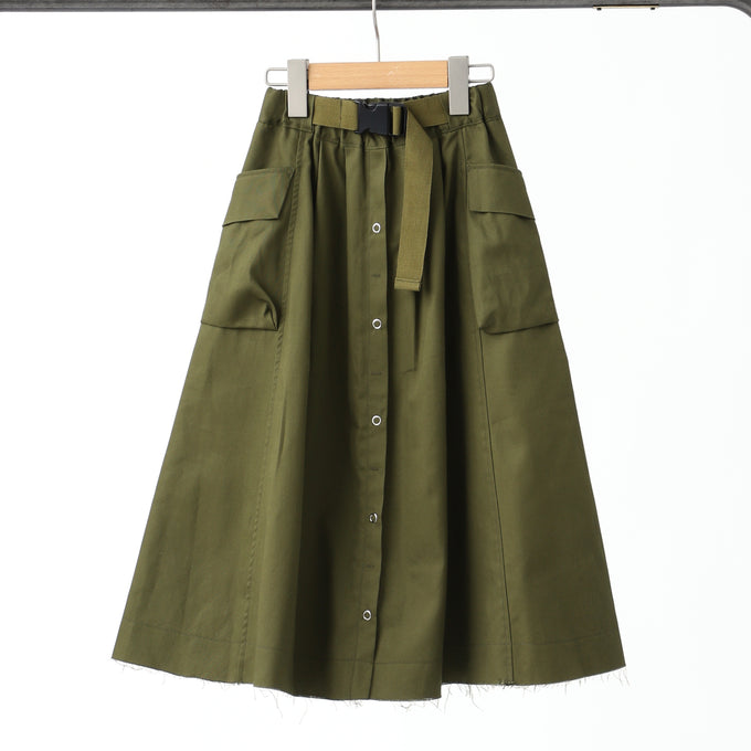 NUNUFORME ヌヌフォルム<br>ベルトアーミースカート<br>26-nf20-722-007