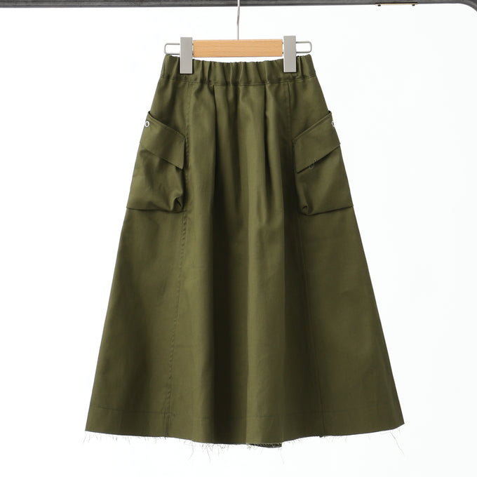 NUNUFORME ヌヌフォルム<br>ベルトアーミースカート<br>26-nf20-722-007