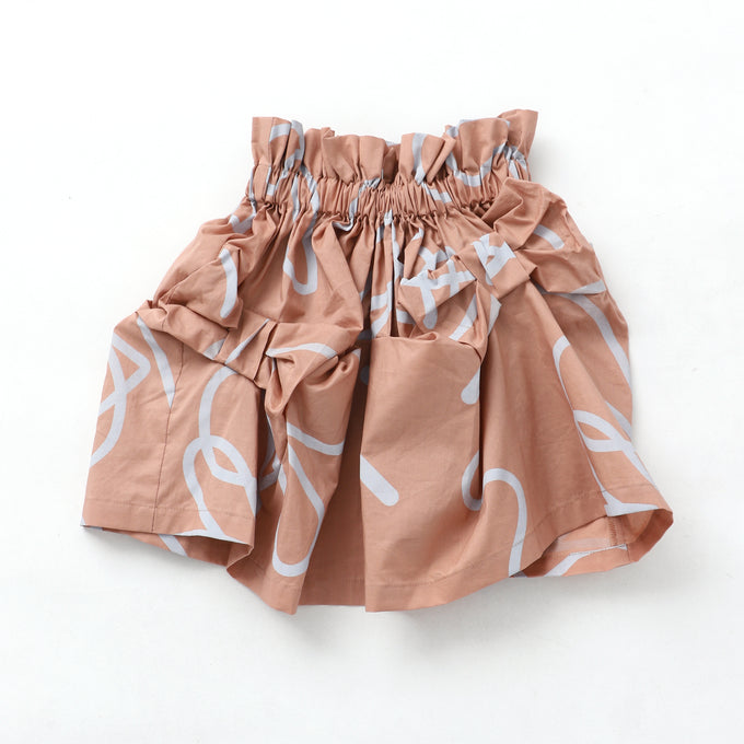 〈残りXL(9-12y145cm)のみ〉frankygrow フランキーグロウ<br>FRG+SB RIBBON SKIRT<br>24SBT-340