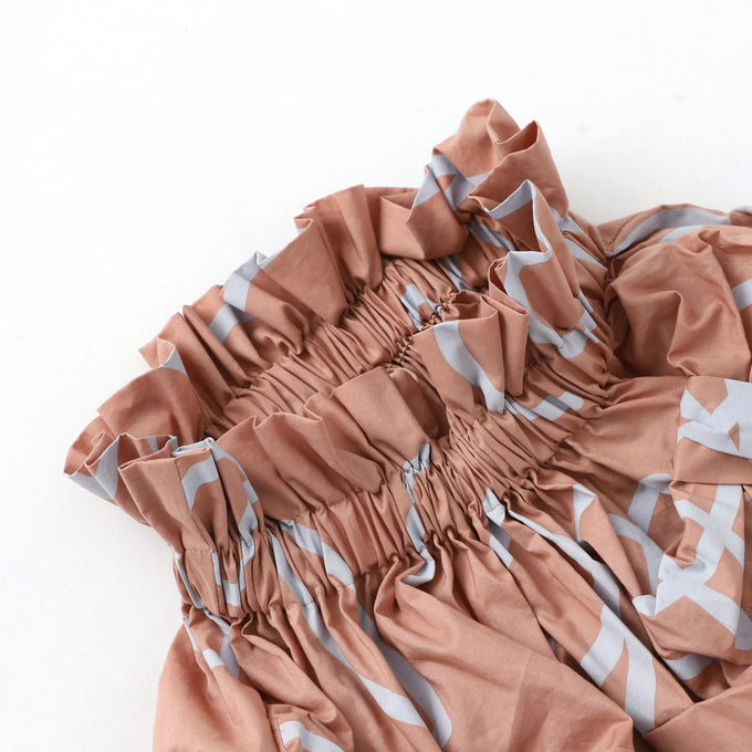 〈残りXL(9-12y145cm)のみ〉frankygrow フランキーグロウ<br>FRG+SB RIBBON SKIRT<br>24SBT-340