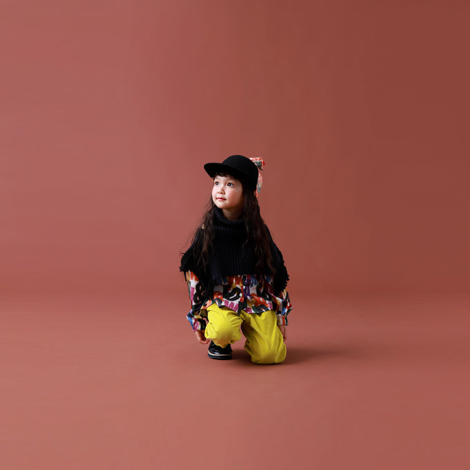 eLfinFolk エルフィンフォルク<br>Rib knit Knights cape<br>elf-232K34