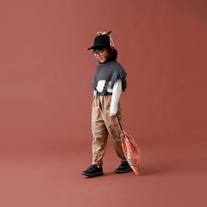 eLfinFolk エルフィンフォルク<br>Rib knit Knights cape<br>elf-232K34