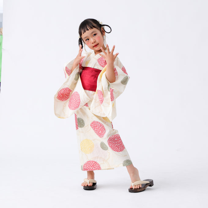 PARK MADE IN KYOTO Select<br>KIDS YUKATA<br>キッズ浴衣 兵児帯2点セット<br>セパレートワンピースタイプ
