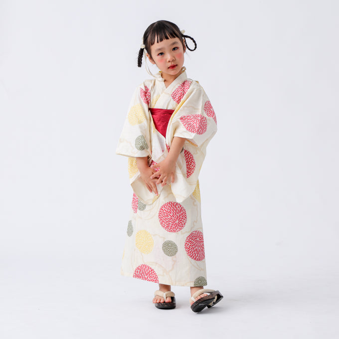 PARK MADE IN KYOTO Select<br>KIDS YUKATA<br>キッズ浴衣 兵児帯2点セット<br>セパレートワンピースタイプ