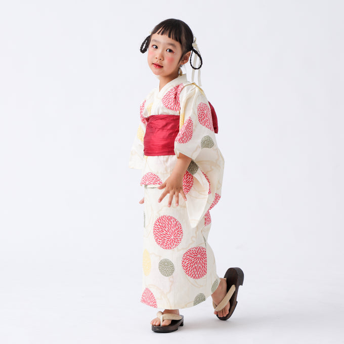 PARK MADE IN KYOTO Select<br>KIDS YUKATA<br>キッズ浴衣 兵児帯2点セット<br>セパレートワンピースタイプ