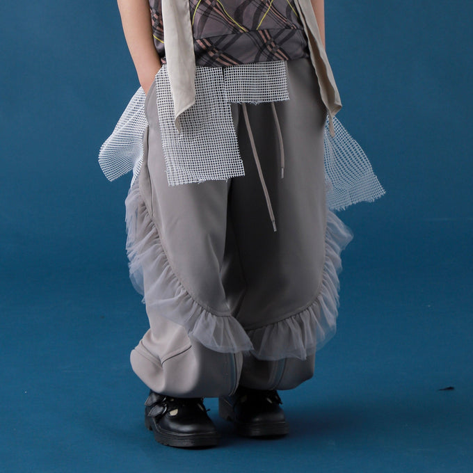 TOBOGGAN<br> トボガン<br>frill zip pants