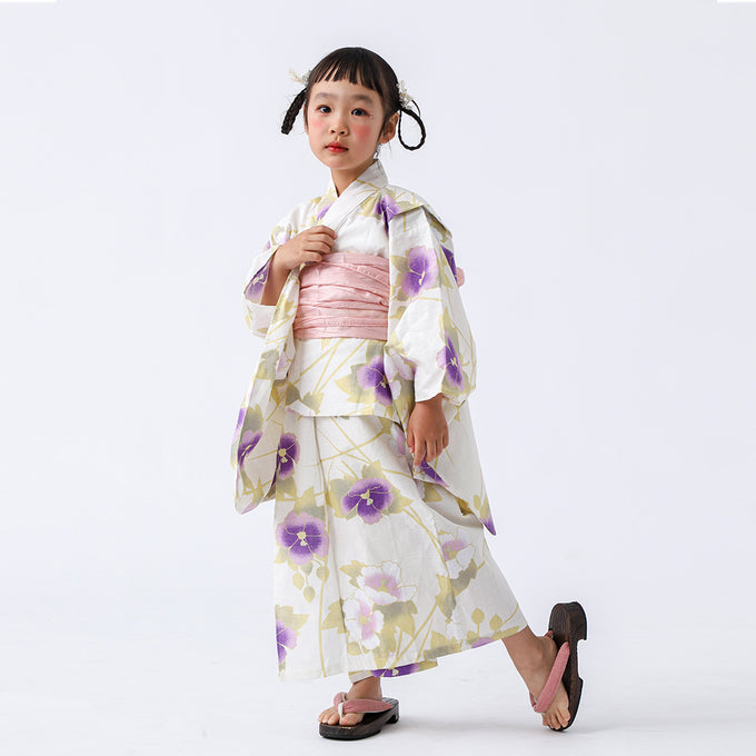 PARK MADE IN KYOTO Select<br>KIDS YUKATA<br>キッズ浴衣 兵児帯2点セット<br>1枚で着付け簡単タイプ
