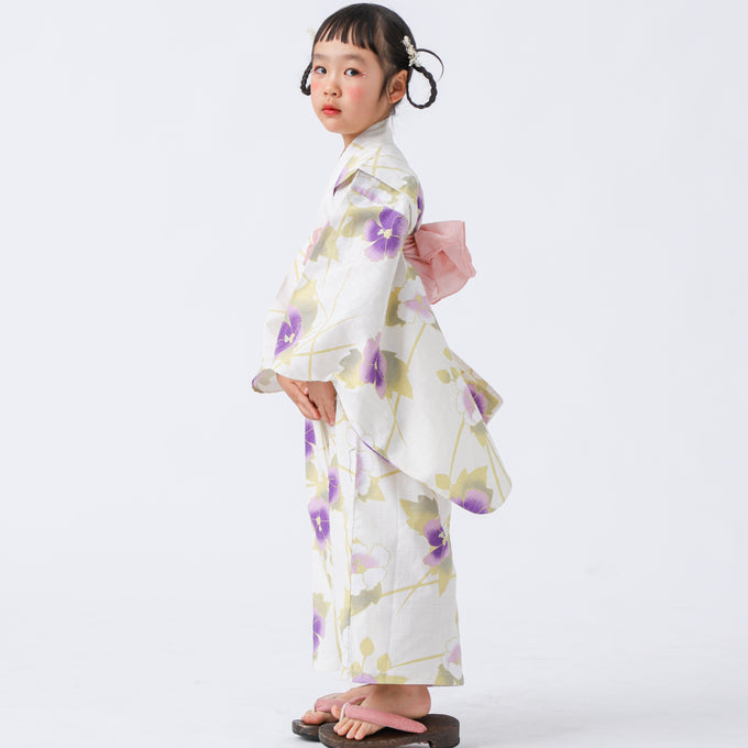 PARK MADE IN KYOTO Select<br>KIDS YUKATA<br>キッズ浴衣 兵児帯2点セット<br>1枚で着付け簡単タイプ
