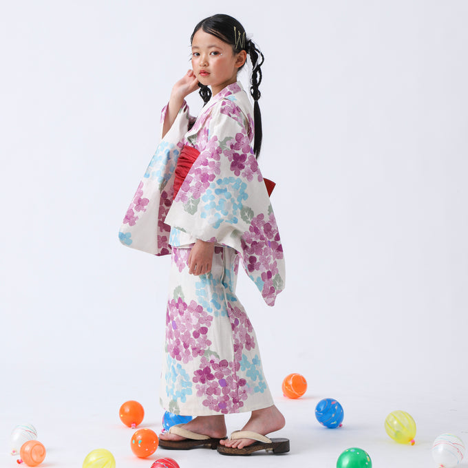 PARK MADE IN KYOTO Select<br>KIDS YUKATA<br>キッズ浴衣 兵児帯2点セット<br>セパレートワンピースタイプ