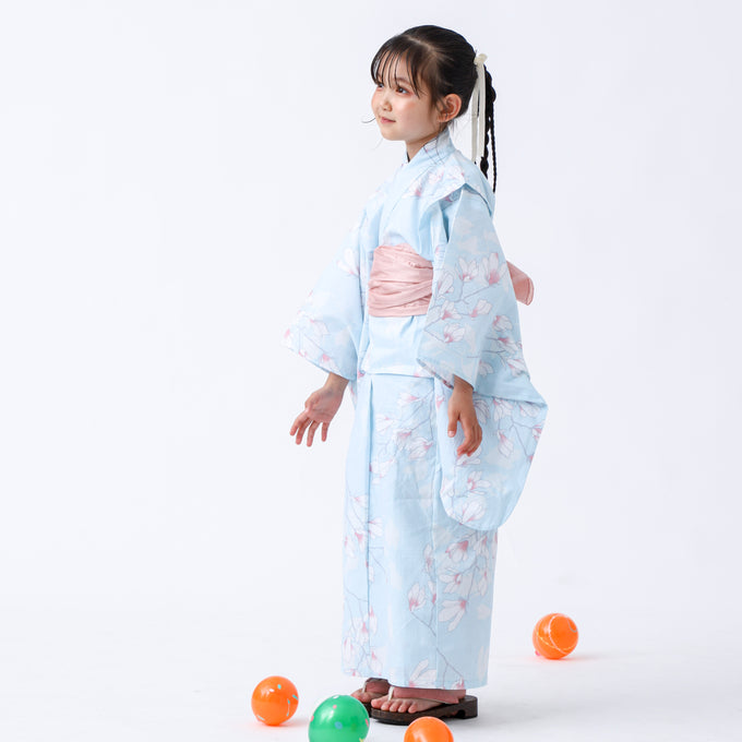 PARK MADE IN KYOTO Select<br>KIDS YUKATA<br>キッズ浴衣 兵児帯2点セット<br>1枚で着付け簡単タイプ