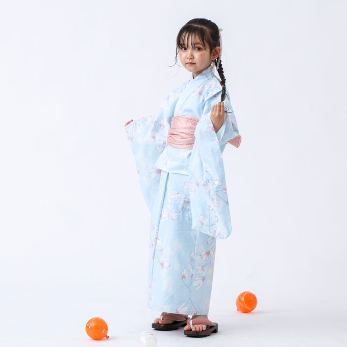 PARK MADE IN KYOTO Select<br>KIDS YUKATA<br>キッズ浴衣 兵児帯2点セット<br>1枚で着付け簡単タイプ