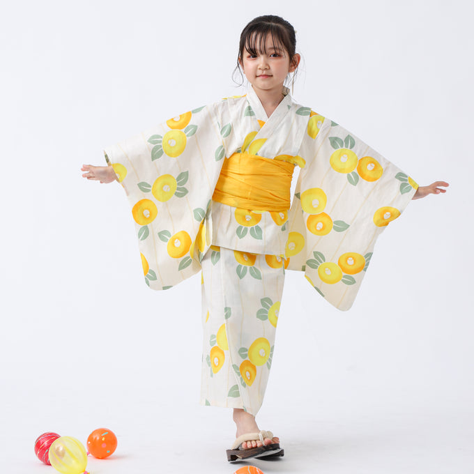 PARK MADE IN KYOTO Select<br>KIDS YUKATA<br>キッズ浴衣 兵児帯2点セット<br>セパレートワンピースタイプ