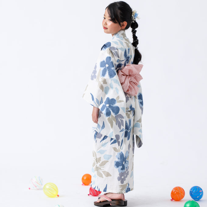 PARK MADE IN KYOTO Select<br>KIDS YUKATA<br>キッズ浴衣 兵児帯2点セット<br>1枚で着付け簡単タイプ