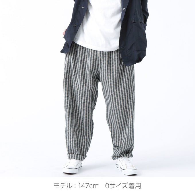 PARK MADE IN KYOTO<br>Side tuck Pants<br>しじら織ver. Type2