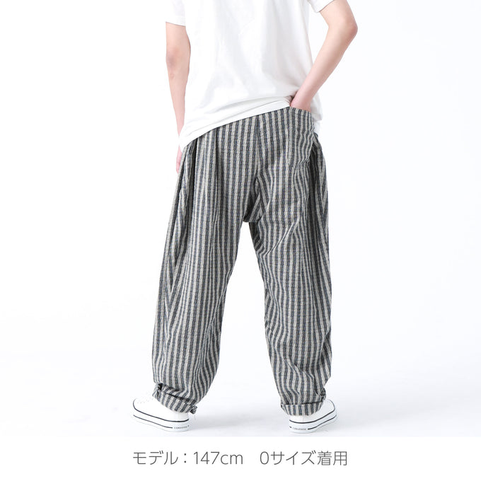 PARK MADE IN KYOTO<br>Side tuck Pants<br>しじら織ver. Type2