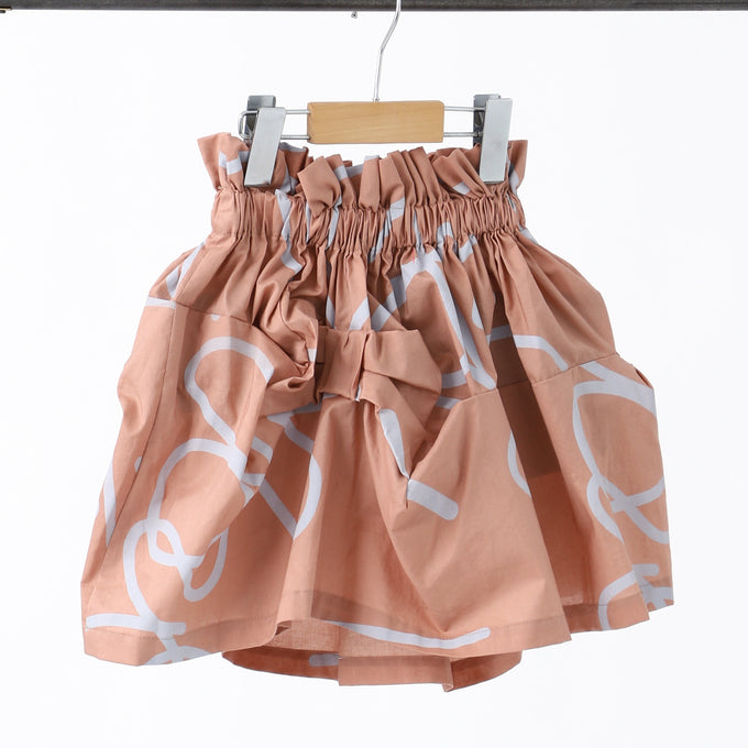 〈残りXL(9-12y145cm)のみ〉frankygrow フランキーグロウ<br>FRG+SB RIBBON SKIRT<br>24SBT-340