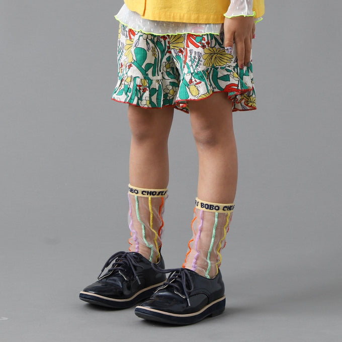BOBOCHOSES<br>ボボショセス<br>Color Herbalist all over woven shorts<br>B126AC070