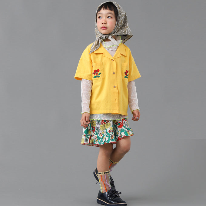 BOBOCHOSES<br>ボボショセス<br>Color Herbalist all over woven shorts<br>B126AC070