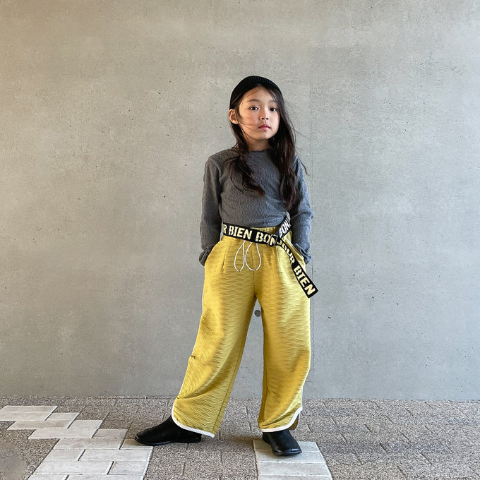 PARK MADE IN KYOTO<br>サイドパイピング膨れジャガードパンツ