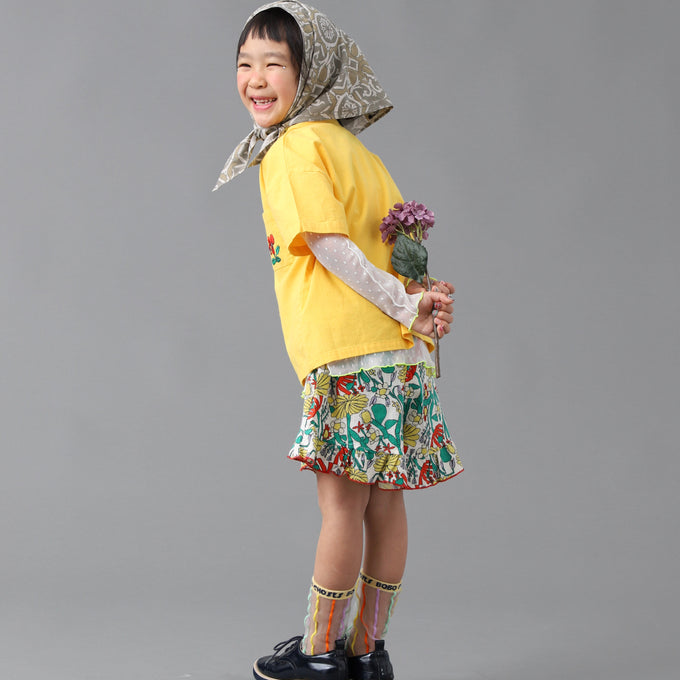 BOBOCHOSES<br>ボボショセス<br>Color Herbalist all over woven shorts<br>B126AC070
