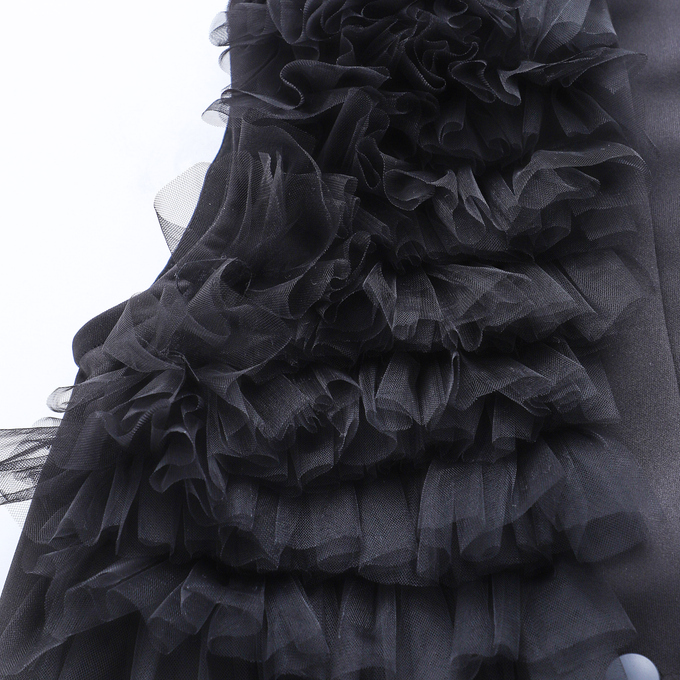 TOBOGGAN<br> トボガン<br>tulle tulle V-neck vest