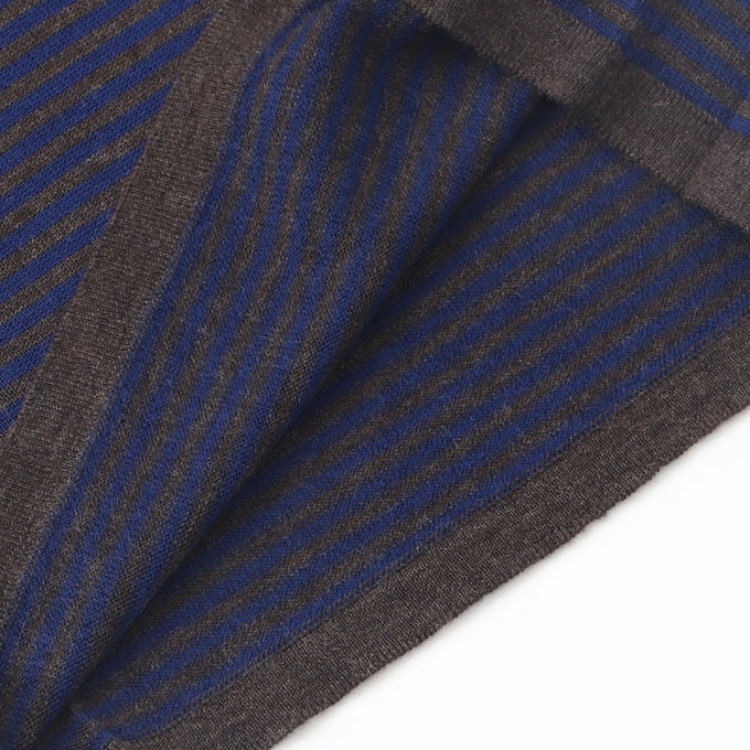 FUBファブ<br>BORDER襟付きニットトップス navy<br>440710391