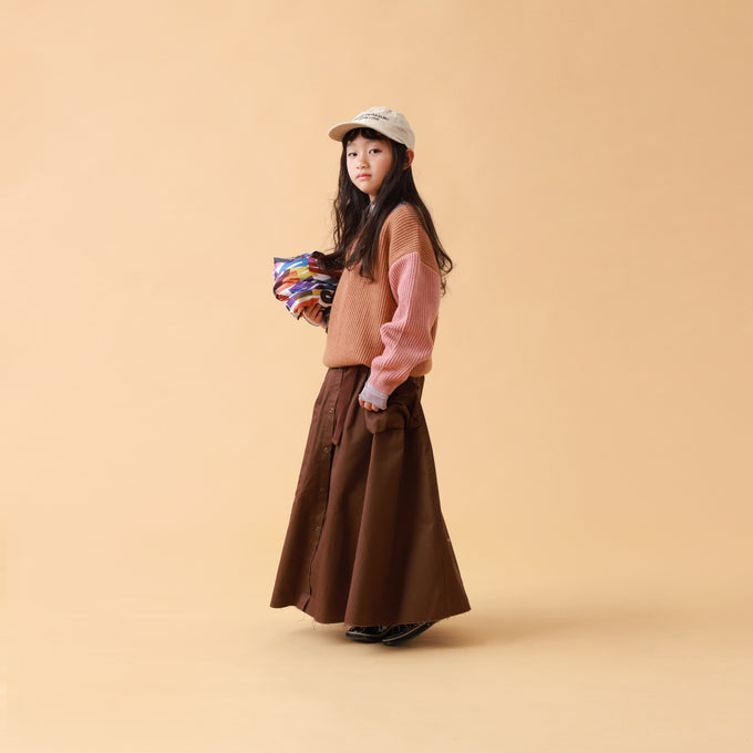 NUNUFORME ヌヌフォルム<br>ベルトアーミースカート<br>26-nf20-722-007