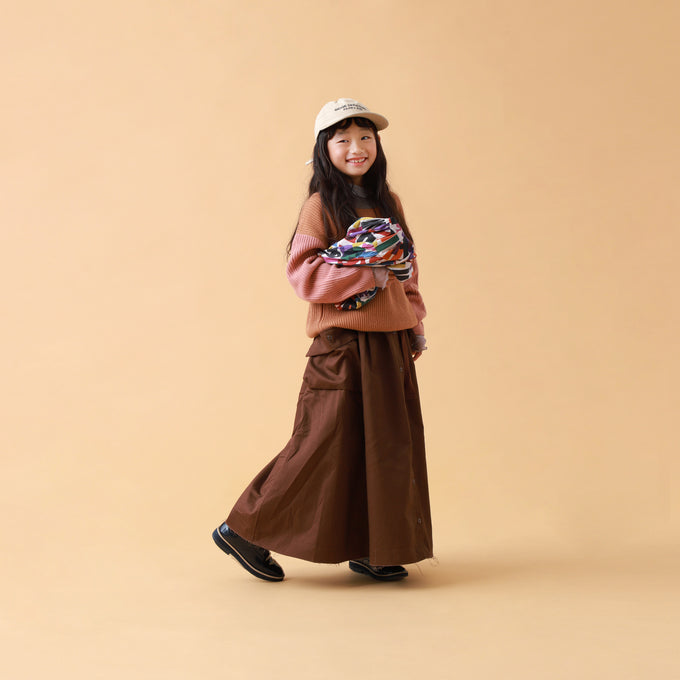 NUNUFORME ヌヌフォルム<br>ベルトアーミースカート<br>26-nf20-722-007