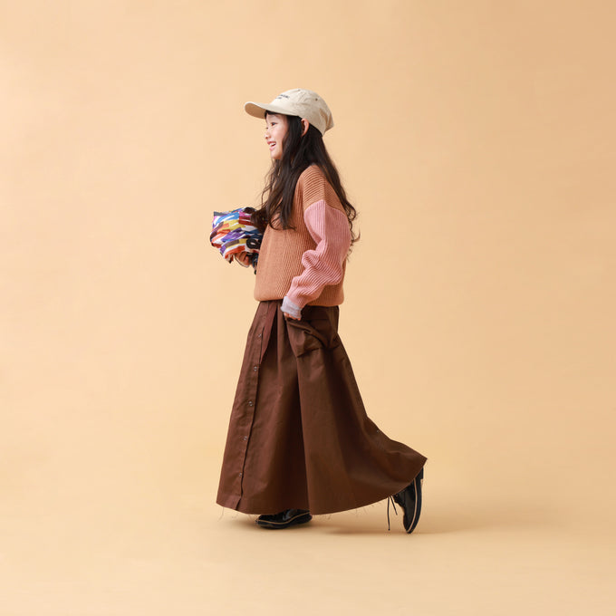 NUNUFORME ヌヌフォルム<br>ベルトアーミースカート<br>26-nf20-722-007