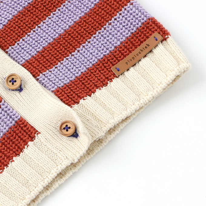 piupiuchic ピウピウチック<br>ボーダーニットベスト<br>SS24.TRC2405