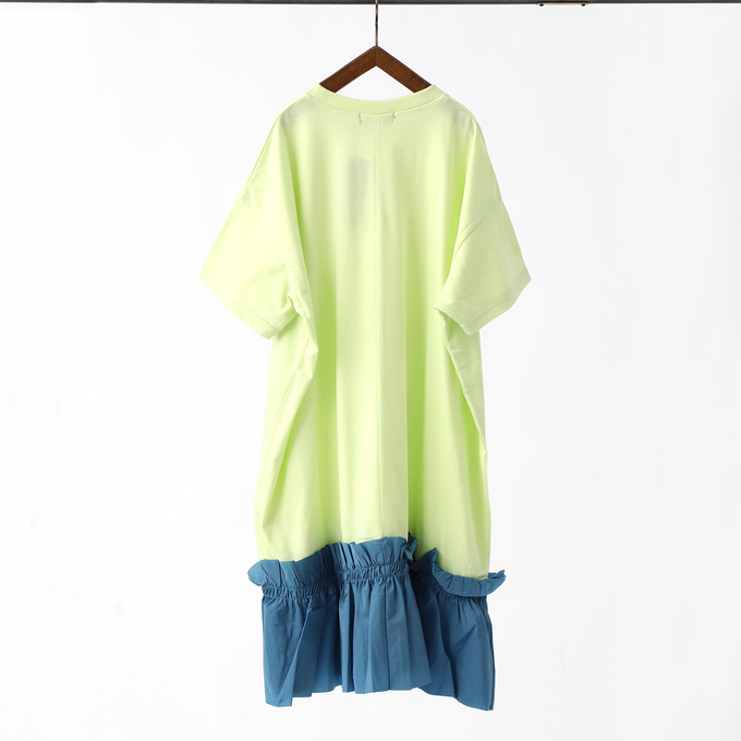 NUNUFORME ヌヌフォルム<br>ロー切替フリルワンピース<br>35-nf21-969-500