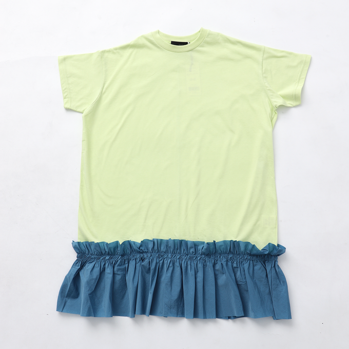 NUNUFORME ヌヌフォルム<br>ロー切替フリルワンピース<br>35-nf21-969-500