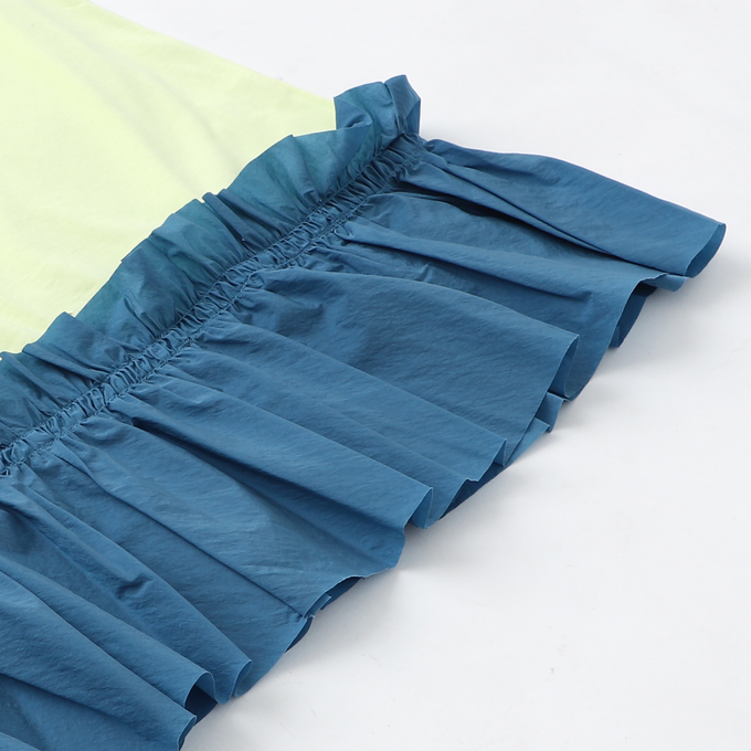 NUNUFORME ヌヌフォルム<br>ロー切替フリルワンピース<br>35-nf21-969-500